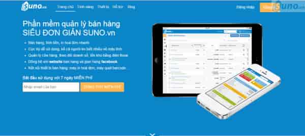 Phần mềm quản lý bán hàng SIÊU ĐƠN GIẢN SUNOvn 