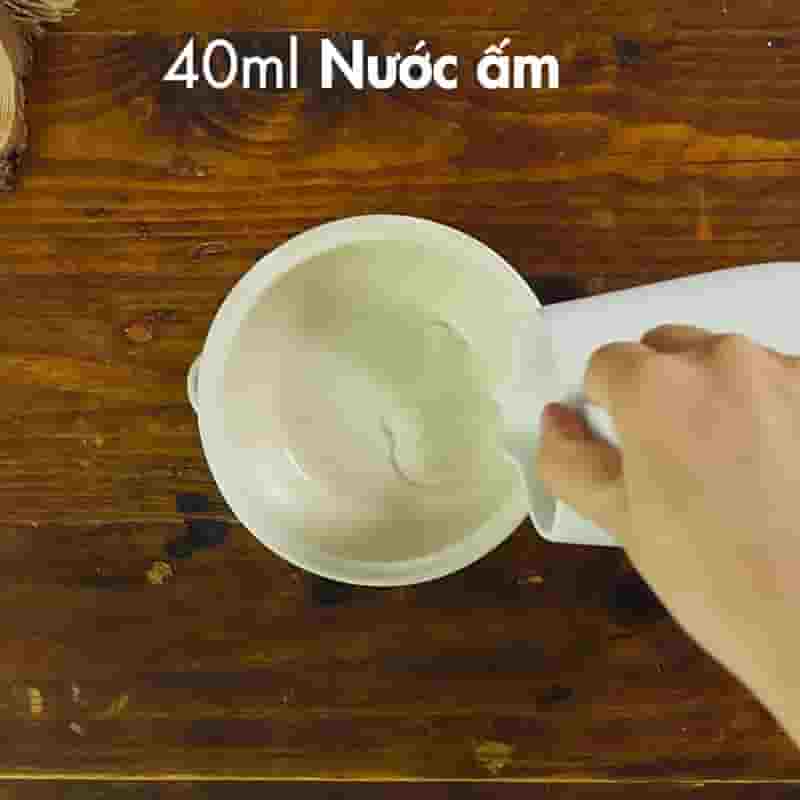 Bước 1 Ủ men nở Bánh bò thốt nốt