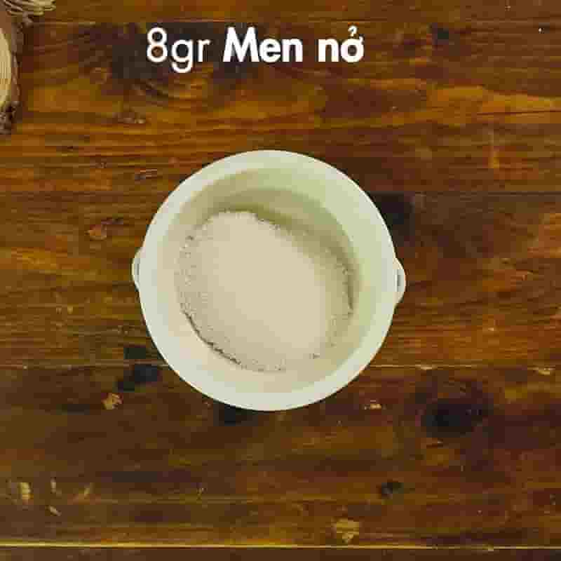 Bước 1 Ủ men nở Bánh bò thốt nốt