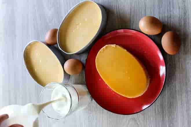 tỷ lệ trứng và sữa làm bánh flan