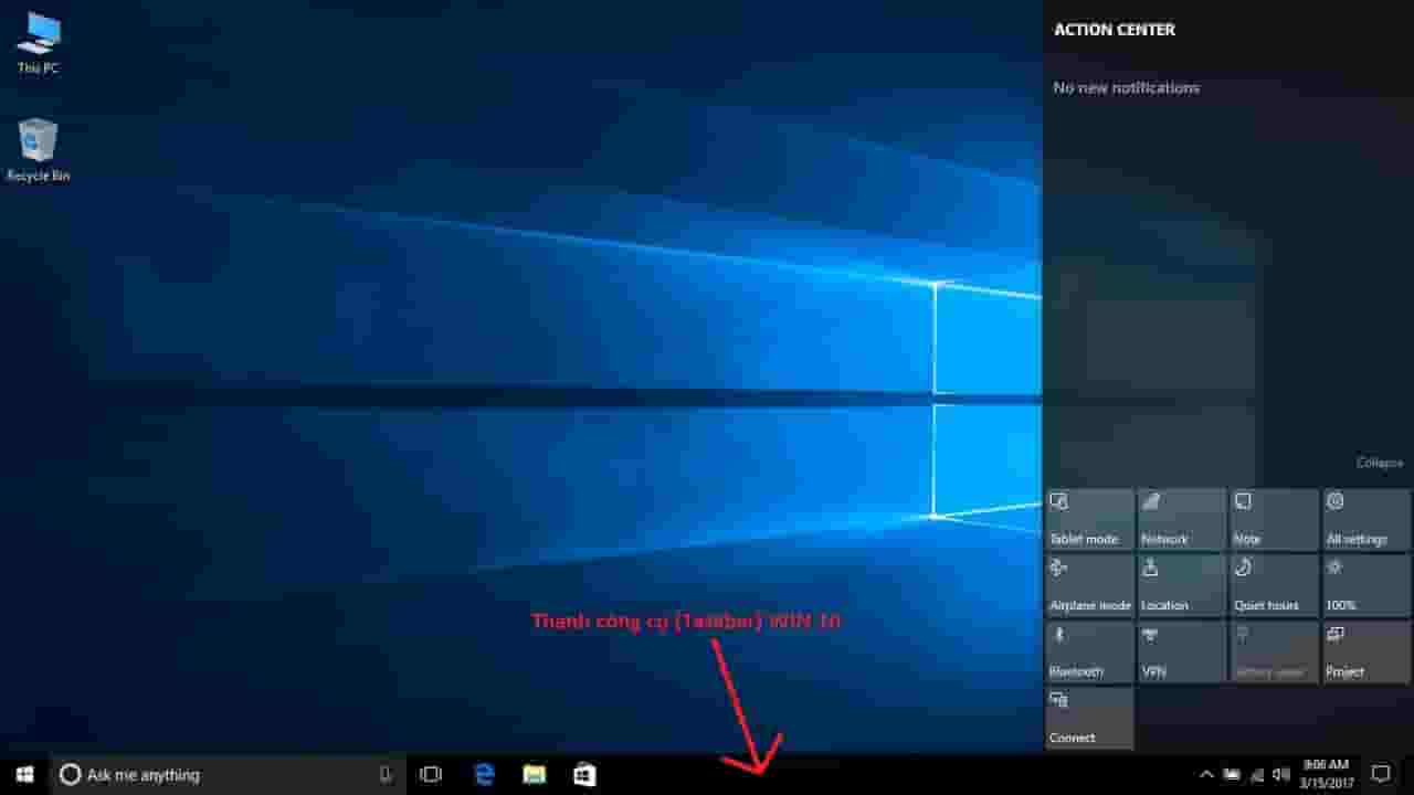 Hướng dẫn Phương Pháp ẩn thanh công cụ taskbar trên Win 10 - Ảnh 1