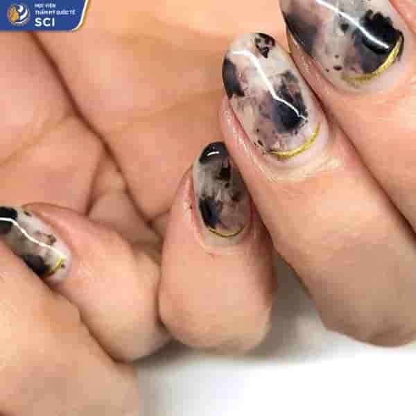 nail vân đá đẹp