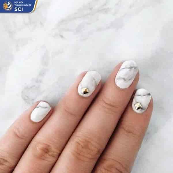 các mẫu nail vân đá