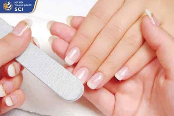 mẫu nail vẽ vân đá