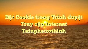 Bật Cookie trong Trình duyệt Truy cập Internet Tainghetrothinh